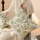 Cross-border Nordic ins chenille jacquard velvet pillow, fresh floral cushion, living room sofa cushion cover