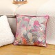 Rose red jacquard girlish style sofa pillow, Nordic ins cream-style pillow cover, bedroom and B&B cushion