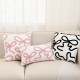 Cross-border Nordic INs cotton and linen flat embroidered Christmas tree, elk, and flower wreath pillowcases for sofa home decor