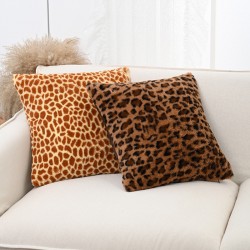 Fantastic Animals zebra, giraffe, and leopard print plush cushions for living room sofas, bedside bay windows, and decorative pillow covers