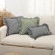 French plaid ruffled pillows, ins style, fresh modern square pillows, lumbar pillows, and sofa and bedroom backrests