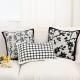 Tufted pillows, ethnic style pillowcases, home decor, living room sofa and bed cushions, removable and washable cotton and linen lumbar support pillows