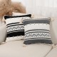 Cross-border Nordic ins Fair Isle pillows, square-shaped drop ball lotus-trimmed pillows for sofas and bedrooms.