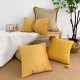 Modern minimalist Nordic leather pillow covers. Wholesale colorful cotton patchwork woven cushion covers
