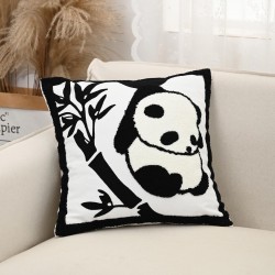 Simple embroidered pillows  rose flower pillows  sofa and bedside lumbar support  modern minimalist INS pillowcases Simple embroidered pillows  rose flower pillows  sofa and bedside lumbar support  modern minimalist INS pillowcases