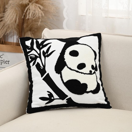 Simple embroidered pillows, rose flower pillows, sofa and bedside lumbar support, modern minimalist INS pillowcases