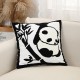 Simple embroidered pillows, rose flower pillows, sofa and bedside lumbar support, modern minimalist INS pillowcases