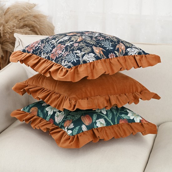 Cross-border Nordic ins solid bouclé lace pillowcases for simple, vintage sofa and bedroom cushions.