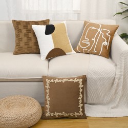 Cross-border Instagram embroidered pumpkin pillowcases, Halloween fabric sofa decorative pillowcases