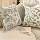 Cross-border Nordic ins chenille jacquard velvet pillow, fresh floral cushion, living room sofa cushion cover