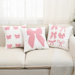 Refreshing Instagram-style embroidered pillowcases, living room sofa embroidered cotton and linen pillows, bedroom tatami cushions