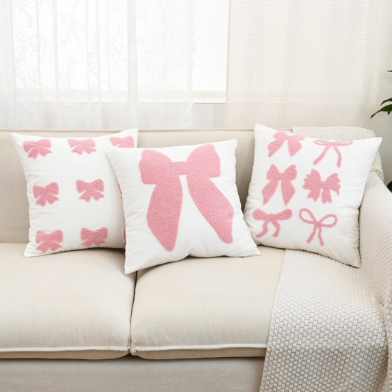 Refreshing Instagram-style embroidered pillowcases, living room sofa embroidered cotton and linen pillows, bedroom tatami cushions