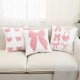 Refreshing Instagram-style embroidered pillowcases, living room sofa embroidered cotton and linen pillows, bedroom tatami cushions