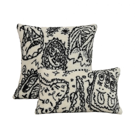 Cross-border Nordic ins chenille embroidered pillowcases for floral patterns for living room, sofa, and bedroom cushions.