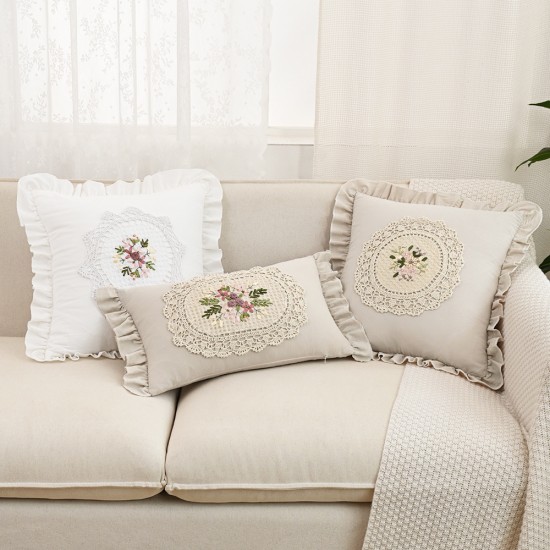 Cross-border Nordic ins Dutch velvet Christmas wreath pillows, sofa and living room home decorative cushions.