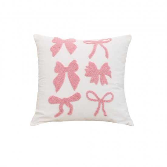 Refreshing Instagram-style embroidered pillowcases, living room sofa embroidered cotton and linen pillows, bedroom tatami cushions
