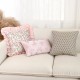 Cross-border Nordic INS retro striped polyester-cotton yarn-dyed jacquard throw pillows, vintage tassel tassel sofa cushions.