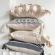 Nordic cotton and linen bohemian pillow, sofa, ins cream jacquard cushion cover, bedroom and homestay cushion