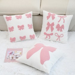 Refreshing Instagram-style embroidered pillowcases, living room sofa embroidered cotton and linen pillows, bedroom tatami cushions
