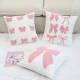 Refreshing Instagram-style embroidered pillowcases, living room sofa embroidered cotton and linen pillows, bedroom tatami cushions