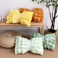Cross-border INs Nordic living room sofa pillowcases, bow print bay window pillows, bedside cushions