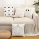 INS Style Nordic Pillow, Living Room Sofa Cushion, Lace Carved Milk Green Decorative Cushion, Model Room Cushion
