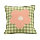 Nordic ins fresh polka dot plaid floral pillow with core, living room sofa, cotton and linen cushion, model room cushions.