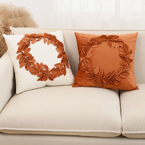 Cross-border Nordic light luxury vintage yarn-dyed pillow with core for living room sofa cotton and linen model room cushions on Amazon