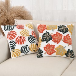 Mid-century cream-colored cushions, lumbar support for living rooms, French Chanel-style soft furnishings, plush sofa cushion covers