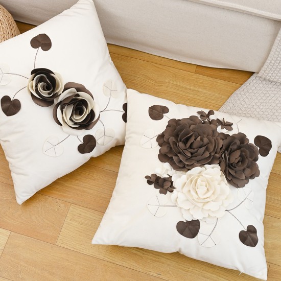 Cross-border Nordic INS vintage geometric chenille jacquard velvet pillow for living room sofa cushion covers