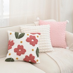 Nordic style INS corduroy sofa cushion set, bay window cushions, light luxury sofa backrest lumbar support pillows