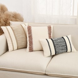 Cross-border Nordic INS ruffled floral throw pillowcases, vintage pastoral style sofa and bedroom throw pillows.
