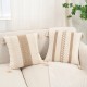 French Butterfly Mesh Lace Pillows, Champagne Sofa Cushions, Cotton and Linen European-style Cushion Covers