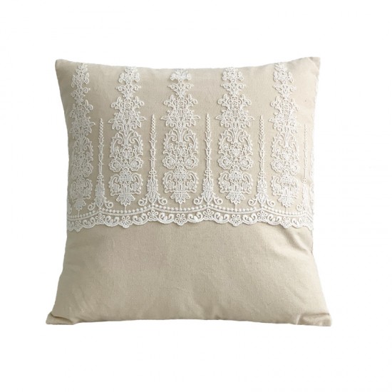 Cross-border Nordic INSS Multicolored Cotton Lace Cushion Covers, Retro Pastoral Living Room Sofa and Bedroom Decorative Pillows