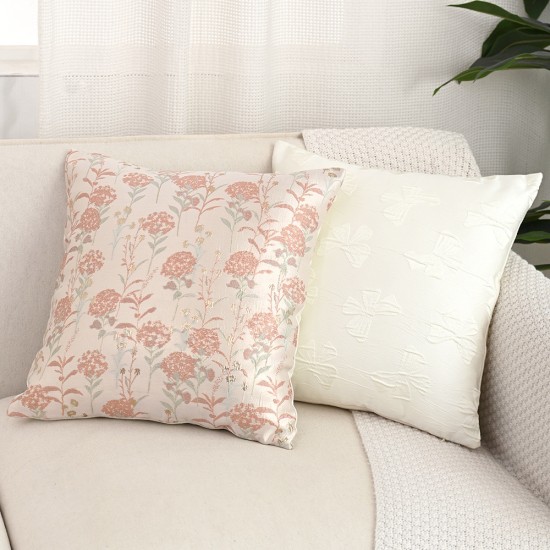 Cross-border Nordic INS retro striped polyester-cotton yarn-dyed jacquard throw pillows, vintage tassel tassel sofa cushions.