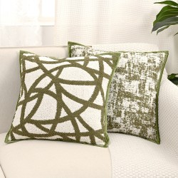 Nordic light luxury, ins, high-end green vintage-style pillowcases, sofa back cushions, French retro, bed, and living room cushions
