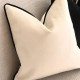 Amazon's best-selling black and white velvet pillow covers, simple Dutch velvet with rope-trimmed ins solid color cushion backrests