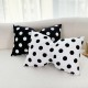 Light Luxury Solid Color Feather Lace Velvet Cushion Dutch velvet cushion backrest for living room sofas