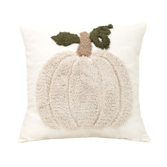 Cross-border Nordic ins loop pile tufted 3D pumpkin embroidered pillowcase, Halloween home sofa decoration pillowcase