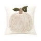 Cross-border Nordic ins loop pile tufted 3D pumpkin embroidered pillowcase, Halloween home sofa decoration pillowcase