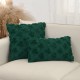 Vintage imitation linen double-sided botanical print tassel pillowcase, living room sofa square back cushion cover, bed cushion Pillows