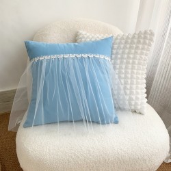 Cross-border Nordic INSS Rabbit Fur Christmas Holiday Cushion Covers, Living Room Sofa and Bed Cushion Covers, Home Decor