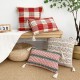 INS solid color saffron colored cotton and rowan flower throw pillowcases, handmade. Office sofa and chair lumbar pillows
