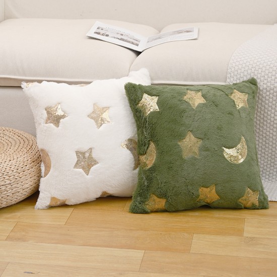 Cross-border shipping: Modern embroidered star and moon plush toy for sofa, bedroom, and living room decorations
