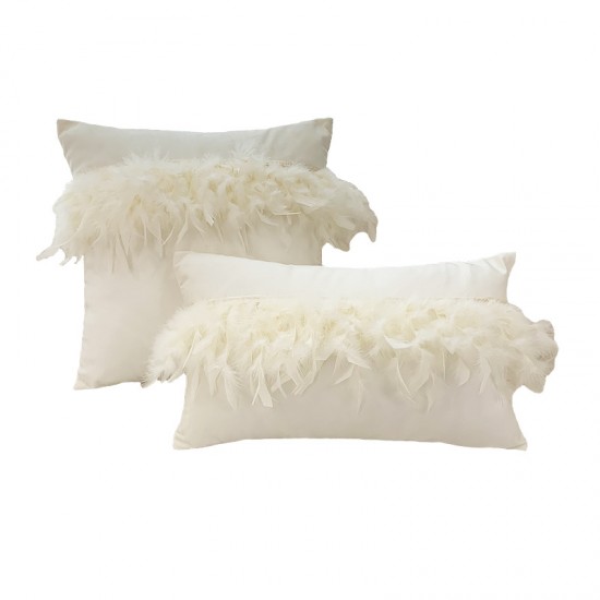 Ins solid color Nordic PU leather pillow covers, Amazon sofa, car, living room, and office soft furnishing lumbar support
