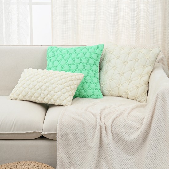 Bohemian Nordic INS tufted pillows Wholesale Moroccan loop velvet sofa cushions and lumbar pillows for B&Bs.