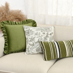 Cross-border INS Nordic ruffled, fresh-looking pillowcases, sofa bed headboard model home decor pillowcases