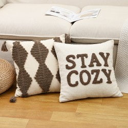 Cross-border ins brown and brown sofa sectional pillows, leopard geometric pattern pillowcases, bay window sofa decorations