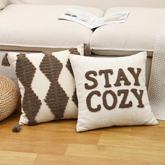 Cross-border ins brown and brown sofa sectional pillows, leopard geometric pattern pillowcases, bay window sofa decorations