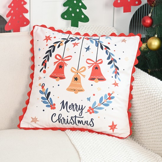 Cross-border rabbit fur jacquard leaf pillowcase, living room sofa cushion, bed cushion cover, bedroom bay window cushion